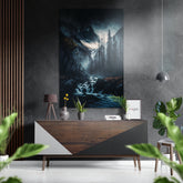 River Brushed Aluminum Dibond Wall Art.